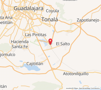 Map of San José del Castillo, Jalisco