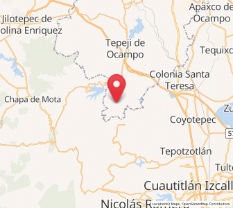 Map of San José Piedra Gorda, México