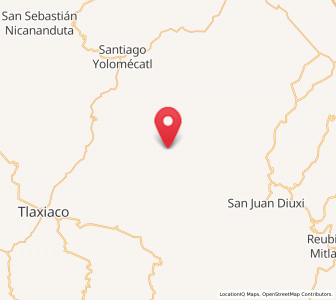 Map of San Juan Achiutla, Oaxaca