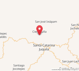 Map of San Juan Quiahue, Oaxaca