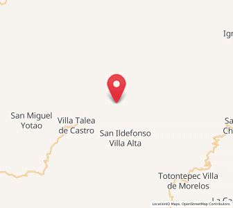 Map of San Juan Yatzona, Oaxaca
