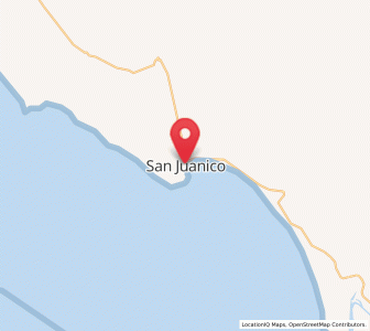 Map of San Juanico, Baja California Sur