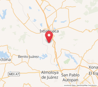 Map of San Lorenzo Toxico, México