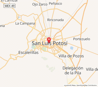 Map of San Luis Potosí, San Luis Potosí