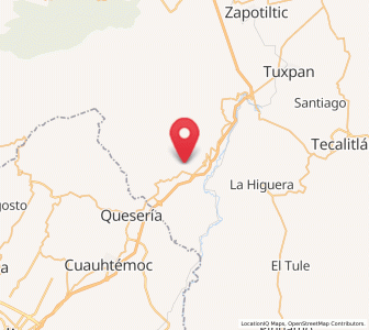 Map of San Marcos, Jalisco