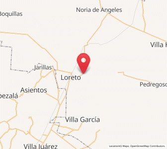 Map of San Marcos, Zacatecas