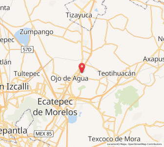 Map of San Martín Azcatepec, México