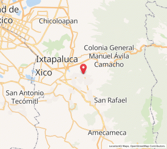 Map of San Martín Cuautlalpan, México