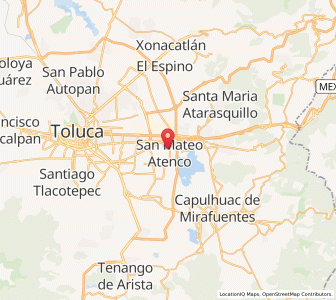 Map of San Mateo Atenco, México