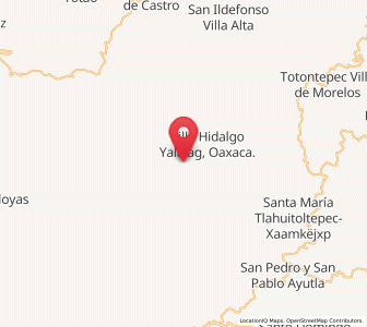 Map of San Mateo Cajonos, Oaxaca