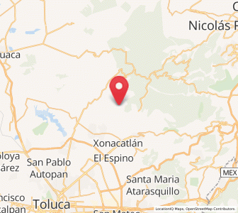 Map of San Mateo Capulhuac, México