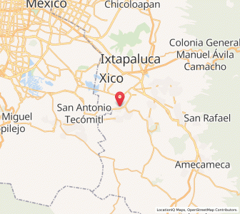 Map of San Mateo Huitzilzingo, México