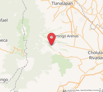 Map of San Mateo Ozolco, Puebla