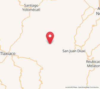 Map of San Miguel Achiutla, Oaxaca