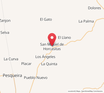 Map of San Miguel de Horcasitas, Sonora