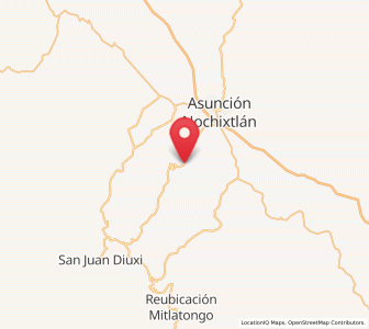 Map of San Miguel Tecomatlán, Oaxaca