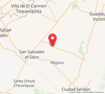 Map of San Nicolas Buenos Aires, Puebla