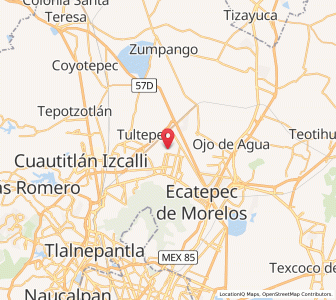 Map of San Pablo de las Salinas, México