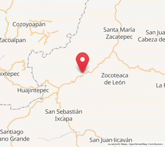 Map of San Pedro Amuzgos, Oaxaca