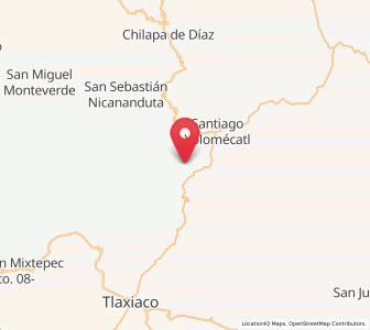 Map of San Pedro Mártir Yucuxaco, Oaxaca