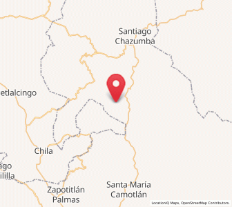 Map of San Pedro y San Pablo Tequistepec, Oaxaca