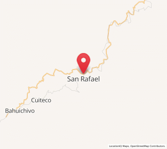 Map of San Rafael, Chihuahua