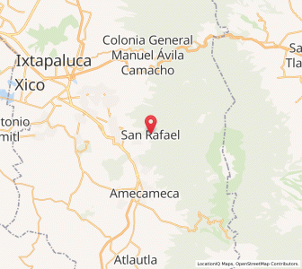 Map of San Rafael, México