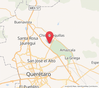 Map of San Vicente Ferrer, Querétaro