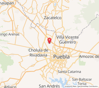 Map of Sanctorum, Puebla