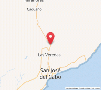 Map of Santa Anita, Baja California Sur