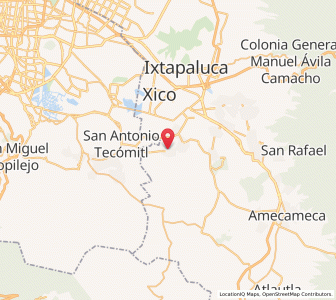 Map of Santa Catarina Ayotzingo, México