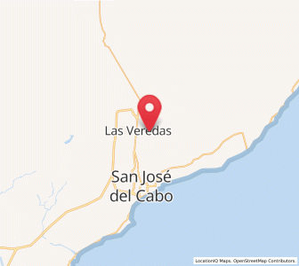 Map of Santa Catarina, Baja California Sur