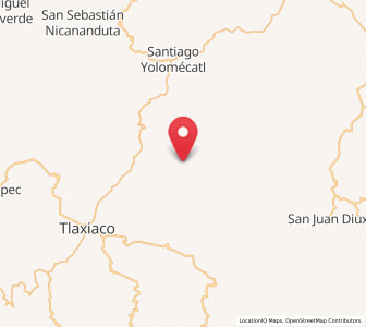 Map of Santa Catarina Tayata, Oaxaca
