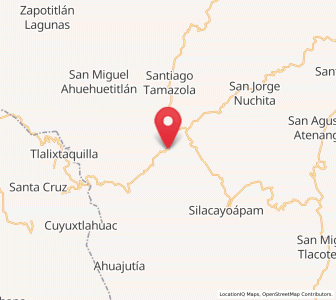 Map of Santa Cruz de Bravo, Oaxaca