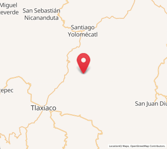 Map of Santa Cruz Tayata, Oaxaca