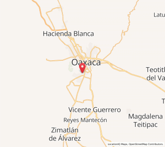 Map of Santa Cruz Xoxocotlán, Oaxaca