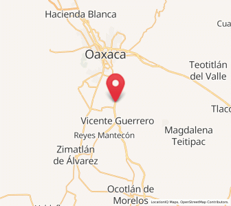 Map of Santa María Coyotepec, Oaxaca