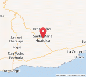 Map of Santa María Huatulco, Oaxaca