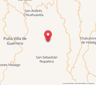 Map of Santa María Yucuhiti, Oaxaca
