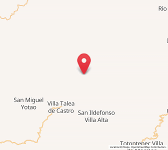 Map of Santiago Camotlán, Oaxaca