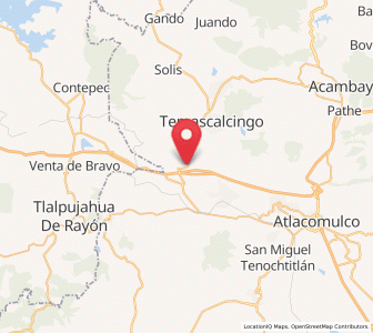 Map of Santiago Coachochitlan, México