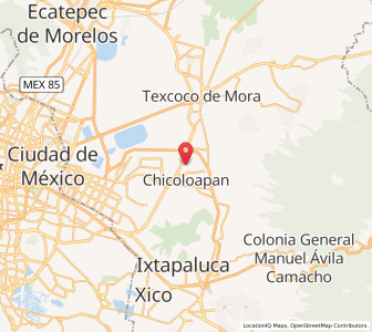 Map of Santiago Cuautlalpan, México