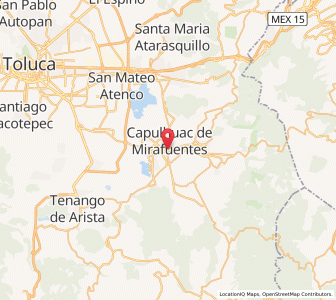 Map of Santiago Tianguistenco de Galeana, México