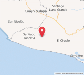 Map of Santo Domingo Armenta, Oaxaca