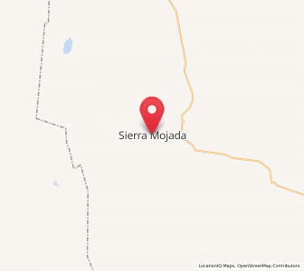 Map of Sierra Mojada, Coahuila