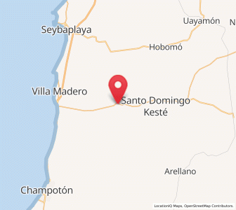 Map of Sihochac, Campeche