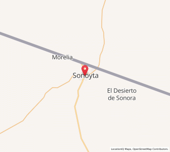 Map of Sonoita, Sonora