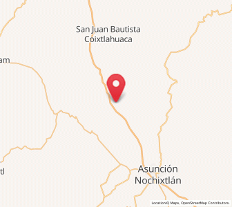 Map of Soyaltepec, Oaxaca