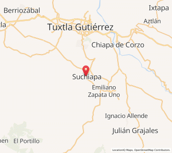 Map of Suchiapa, Chiapas