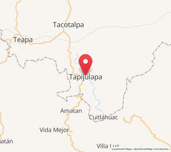 Map of Tapijulapa, Tabasco